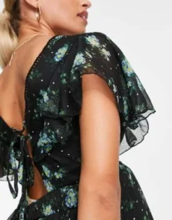 ASOS Maternity ASOS DESIGN Maternity - Vestito Midi A Balze In Plumetis Stampato Con Inserto In Pizzo E Schiena Scoperta -Vendite ASOS Maternity || RIVER ISLAND || Monki 201508917 3