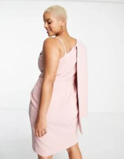 Lavish Alice Plus - Vestito Midi A Pieghe Con Mantella Rosa -Vendite ASOS Maternity || RIVER ISLAND || Monki 201724097 4