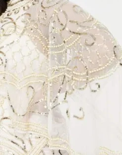 ASOS DESIGN Curve - Vestito Midi Con Decorazioni Di Perle Bianco -Vendite ASOS Maternity || RIVER ISLAND || Monki 202441934 3