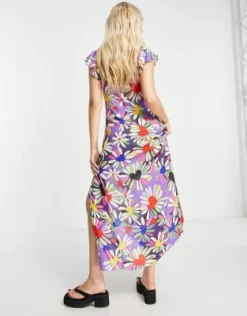 Weekday - Vestito Midi A Portafoglio A Fiorellini -Vendite ASOS Maternity || RIVER ISLAND || Monki 202833433 4