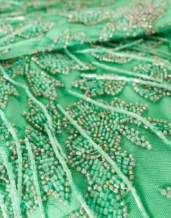 ASOS EDITION Curve - Vestito Midi Con Frange Di Perline Verde A Fiori -Vendite ASOS Maternity || RIVER ISLAND || Monki 203111491 4