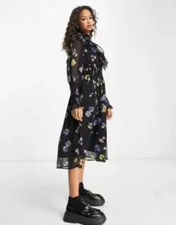 Vero Moda - Vestito Midi Arricciato A Fiori -Vendite ASOS Maternity || RIVER ISLAND || Monki 203720224 4