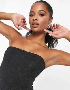 Vero Moda Petite - Vestito Midi A Tubino Con Glitter Argentato -Vendite ASOS Maternity || RIVER ISLAND || Monki 203745340 3