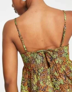 PIECES - Vestito Midi Premium Stile Babydoll Jacquard A Fiori Arancioni -Vendite ASOS Maternity || RIVER ISLAND || Monki 203816224 3