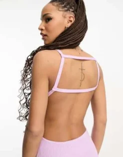 Miss Selfridge - Vestito Midi In Maglia Lilla Con Fascette -Vendite ASOS Maternity || RIVER ISLAND || Monki 203995639 4