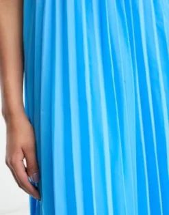 ASOS DESIGN Tall - Vestito Lungo Blu Con Fondo A Pieghe E Maniche A Mantella -Vendite ASOS Maternity || RIVER ISLAND || Monki 204231735 3