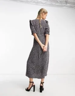 Nobody's Child - Felicia - Vestito Con Maniche A Sbuffo E Stampa A Cuori -Vendite ASOS Maternity || RIVER ISLAND || Monki 204237000 4