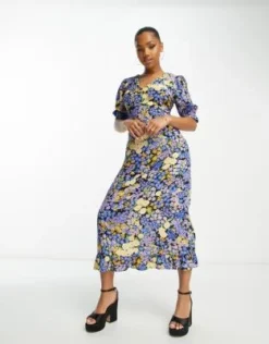 Nobody's Child - Delilah - Vestito Midi A Fiori Misti -Vendite ASOS Maternity || RIVER ISLAND || Monki 204237057 4