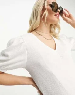 Mamalicious Maternity - Vestito Midi Bianco Con Scollo A V -Vendite ASOS Maternity || RIVER ISLAND || Monki 204300847 3