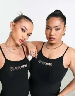 ASOS Weekend Collective - Vestito Sottoveste In Jersey Nero -Vendite ASOS Maternity || RIVER ISLAND || Monki 204315997 3