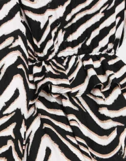 River Island - Vestito Midi A Portafoglio Nero Con Stampa Animalier -Vendite ASOS Maternity || RIVER ISLAND || Monki 204335987 4