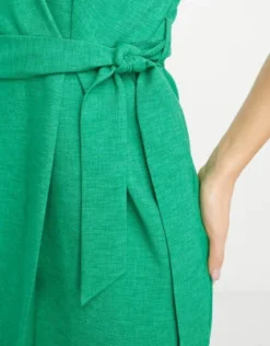 Closet London - Vestito Midi Avvolgente A Kimono Verde Acceso -Vendite ASOS Maternity || RIVER ISLAND || Monki 204336609 3