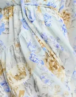 Forever New Petite - Vestito Corto A Maniche Lunghe Blu A Fiori -Vendite ASOS Maternity || RIVER ISLAND || Monki 204337513 3