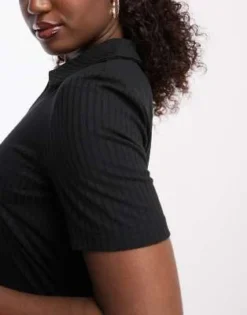 Pieces - Vestito Midi Nero Con Colletto Stile Polo -Vendite ASOS Maternity || RIVER ISLAND || Monki 204350574 3