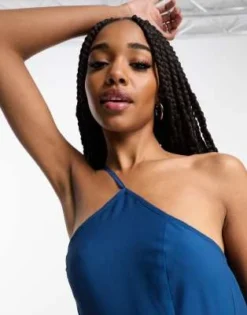 ASOS DESIGN Tall - Vestito Lungo Monospalla Blu Con Stampa Sfumata -Vendite ASOS Maternity || RIVER ISLAND || Monki 204371527 3