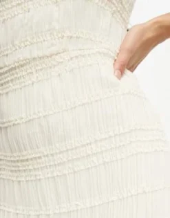 Vila Petite - Vestito Lungo Da Sposa In Pizzo Color Crema -Vendite ASOS Maternity || RIVER ISLAND || Monki 204496294 3