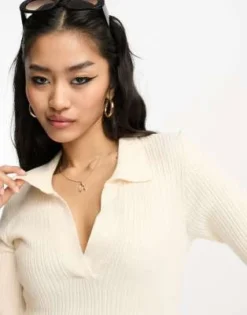 Vero Moda - Vestito T-shirt Midi Color Crema A Coste -Vendite ASOS Maternity || RIVER ISLAND || Monki 204532364 3