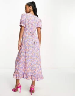 Nobody's Child Petite - Delilah - Vestito Da Giorno Midi A Fiori Misti -Vendite ASOS Maternity || RIVER ISLAND || Monki 204642987 3