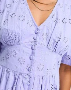 Nobody's Child Petite - Mietta - Vestito Corto In Pizzo Blu Pervinca -Vendite ASOS Maternity || RIVER ISLAND || Monki 204643306 4