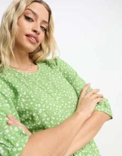 Nobody's Child Maternity - Rachel - Vestito Grembiule Midi Verde A Fiori -Vendite ASOS Maternity || RIVER ISLAND || Monki 204645300 3