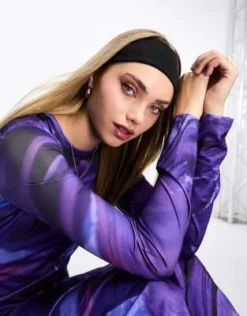 Vero Moda - Vestito Midi Fasciante Blu In Jersey Con Stampa Astratta -Vendite ASOS Maternity || RIVER ISLAND || Monki 204822005 3