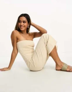 ASOS DESIGN - Vestito Midi Fasciante Color Pietra -Vendite ASOS Maternity || RIVER ISLAND || Monki 204931990 3