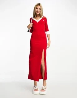 Adidas Originals - Adicolor - Vestito Rosso Scarlatto