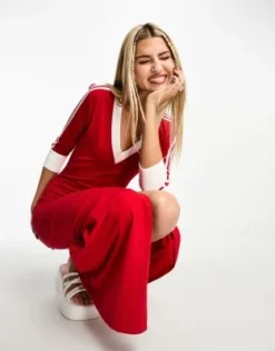 Adidas Originals - Adicolor - Vestito Rosso Scarlatto -Vendite ASOS Maternity || RIVER ISLAND || Monki 204973874 4