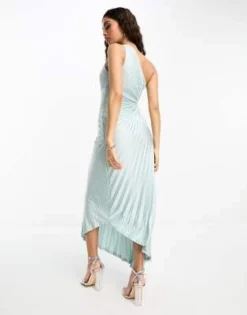 ASOS DESIGN Petite - Vestito Midi Monospalla Color Menta A Pieghe Asimmetrico Con Cut-out -Vendite ASOS Maternity || RIVER ISLAND || Monki 205202622 3