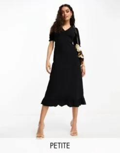 Nobody's Child Petite - Delilah - Vestito Midi Nero